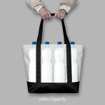 Stylish Canvas Tote Bag with External Pocket