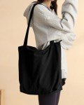 Bolsa de hombro casual de pana para mujeres