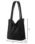 Bolsa de hombro casual de pana para mujeres
