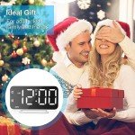 Sleek LED Alarm Clock with Dual USB Ports