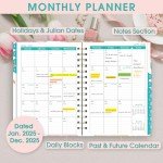 2025 Daily, Weekly, Monthly College Planner with Stickers
