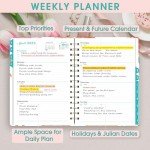 2025 Daily, Weekly, Monthly College Planner with Stickers