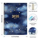 2025 A5 Hardcover Planner with Monthly Tabs