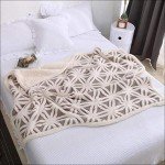 Cozy Sherpa Fleece Throw Blanket - 51"x63