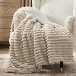 Cozy Sherpa Throw Blanket for Couch or Bed