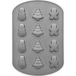 Wilton Non-Stick Christmas Cookie Pan, 12 Shapes