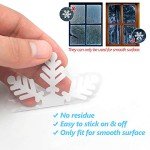 135Pcs Christmas Snowflake Window Clings Decorations