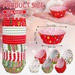 Funny Cartoon Christmas Cupcake Liners - 600 Pack