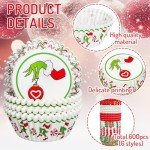 Funny Cartoon Christmas Cupcake Liners - 600 Pack