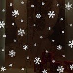 135Pcs Christmas Snowflake Window Clings Decorations