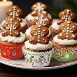 Funny Cartoon Christmas Cupcake Liners - 600 Pack