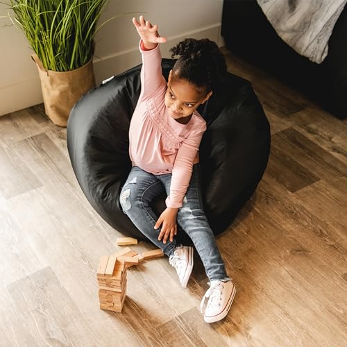 Big Joe Classic Black Bean Bag Chair, 2ft