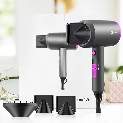 Ionic Hair Dryer - 1800W Fast Drying Power