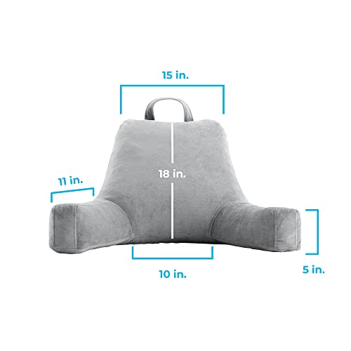 LINENSPA Reading Pillow with Shredded Memory Foam
