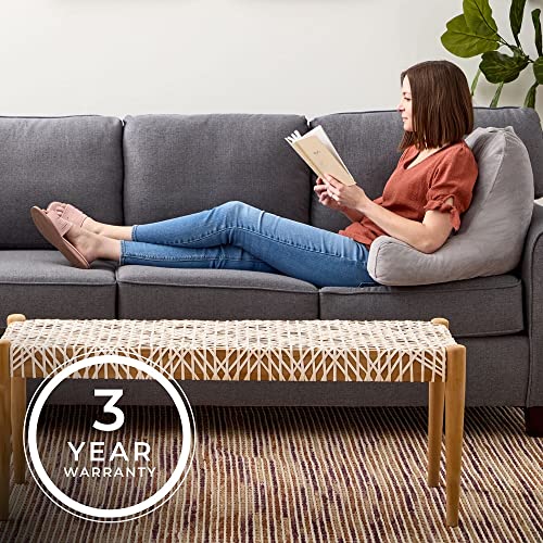 LINENSPA Reading Pillow with Shredded Memory Foam