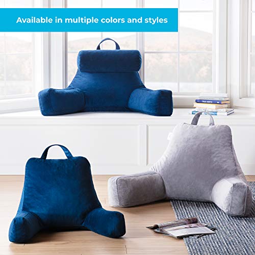 LINENSPA Reading Pillow with Shredded Memory Foam
