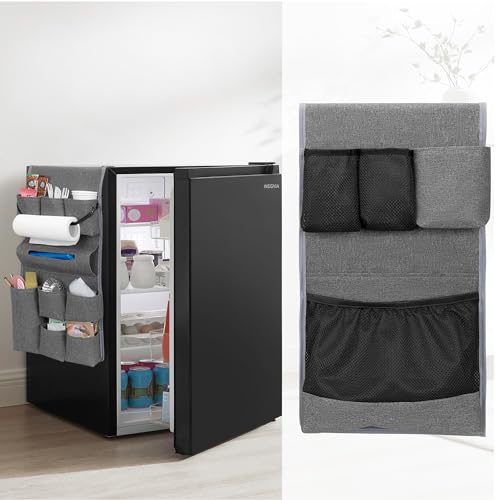 Mini Fridge Organizer with 14 Pockets for College
