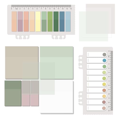 Transparent Sticky Notes - 700 Sheets, 3x3 Inch