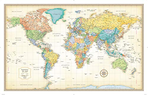 Rand McNally Classic Laminated World Wall Map