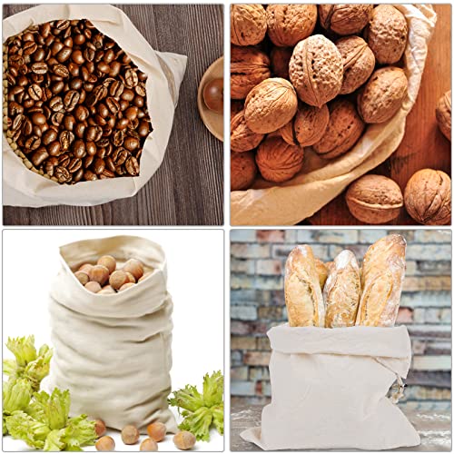 Eco-Friendly Reusable Cotton Produce Bags - 12 Pack