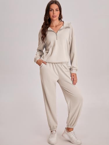 Bloggerlove Women's 2-Piece Jogger Set for College