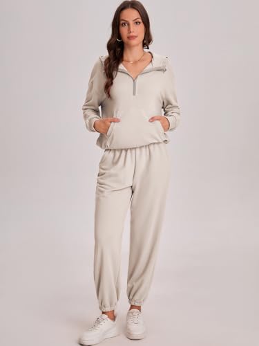Bloggerlove Women's 2-Piece Jogger Set for College