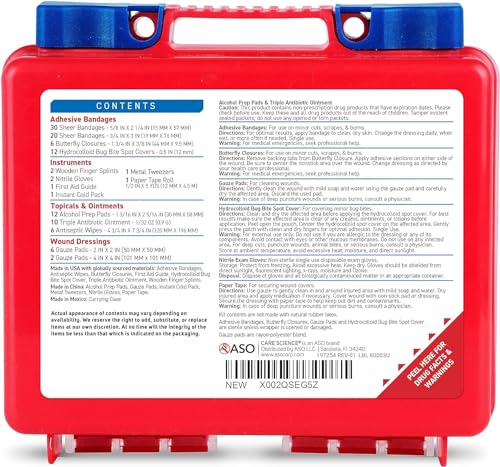 Comprehensive 110-Piece First Aid Kit for All Needs
