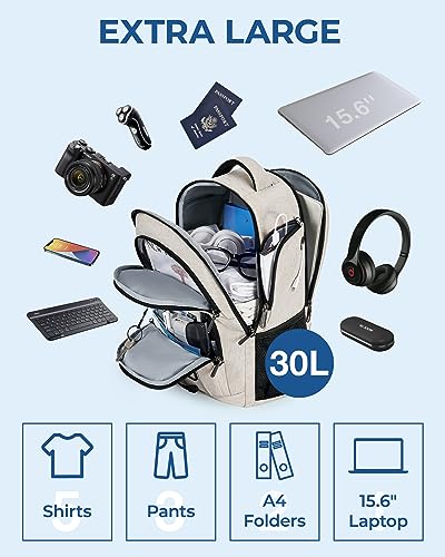 BAGSMART 15.6" Water-Resistant Anti-Theft Backpack