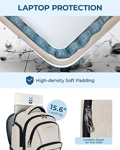 BAGSMART 15.6" Water-Resistant Anti-Theft Backpack