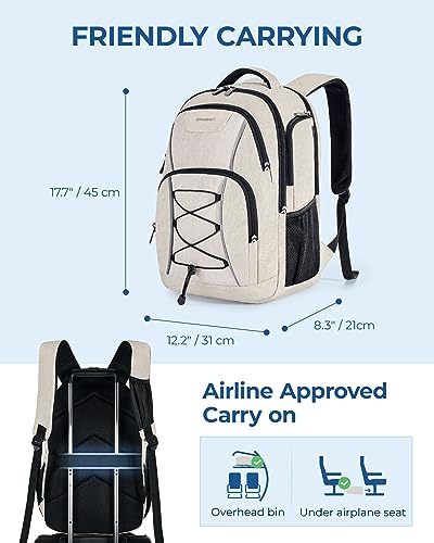 BAGSMART 15.6" Water-Resistant Anti-Theft Backpack