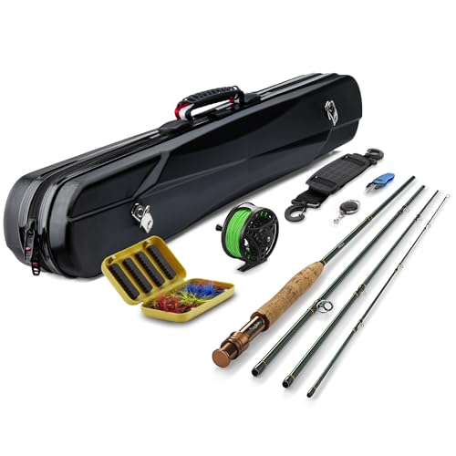 Gonex Fly Fishing Rod Combo: 4-Piece, 9ft