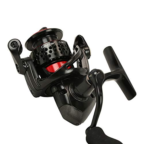 Okuma Ceymar Spinning Reel - Size 10, Black/Red