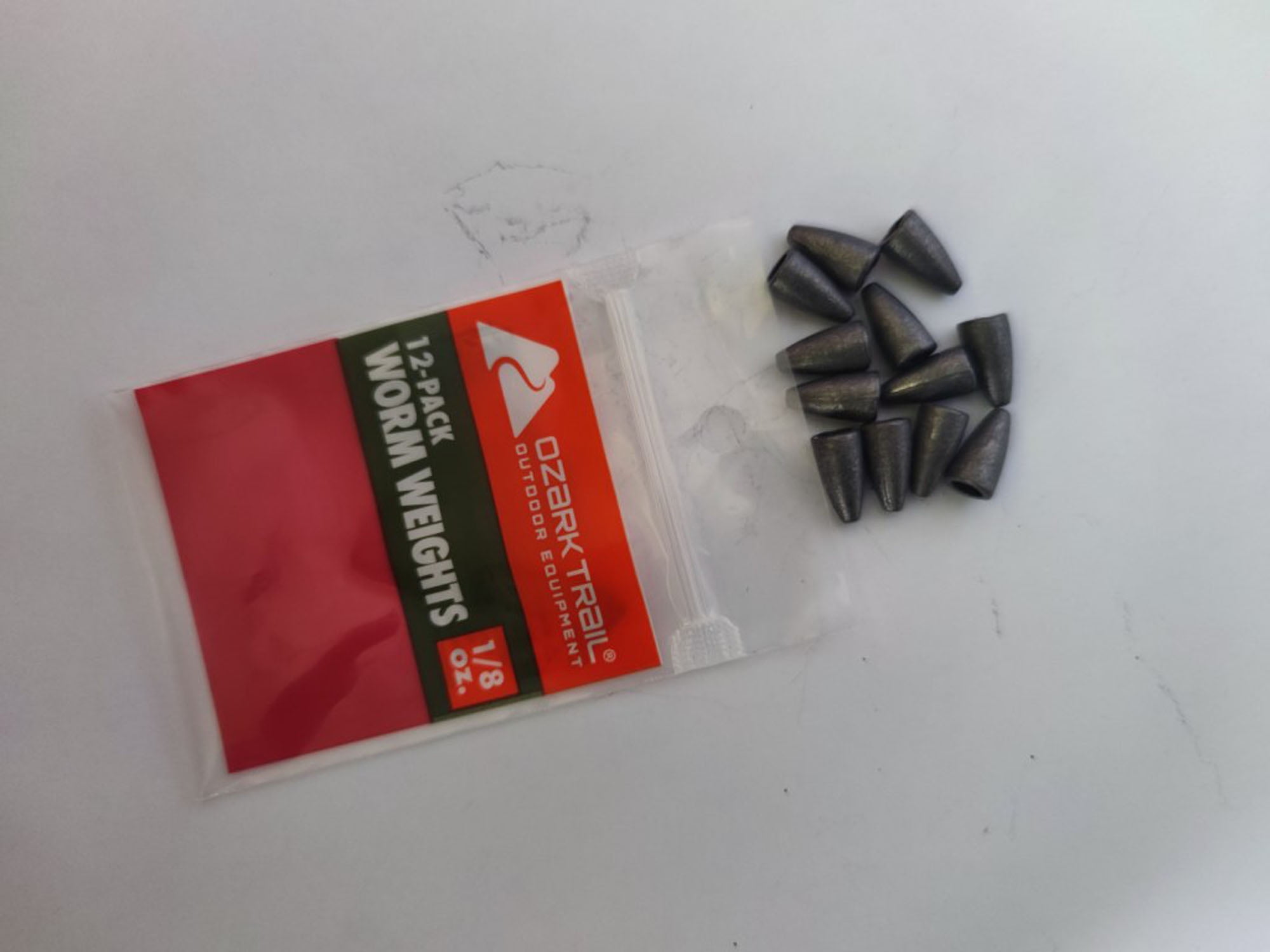 Ozark Trail Fishing Worm Weight, 1/8oz