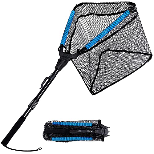 PLUSINNO Portable Telescopic Fish Net for Fishing