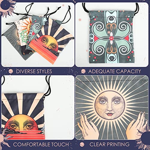 9-Piece Velvet Tarot Card Storage Bag Set