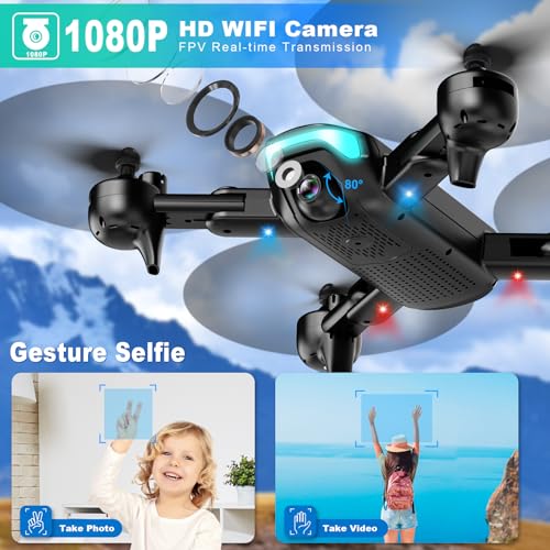REDRIE Foldable Drone with 1080P Camera 