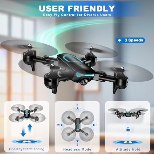 REDRIE Foldable Drone with 1080P Camera 