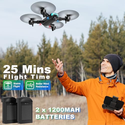 REDRIE Foldable Drone with 1080P Camera 