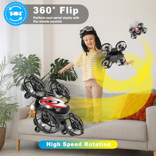 Mini Drone for kids and Beginners: RC Quadcopter, Auto Hover, 3D Flip