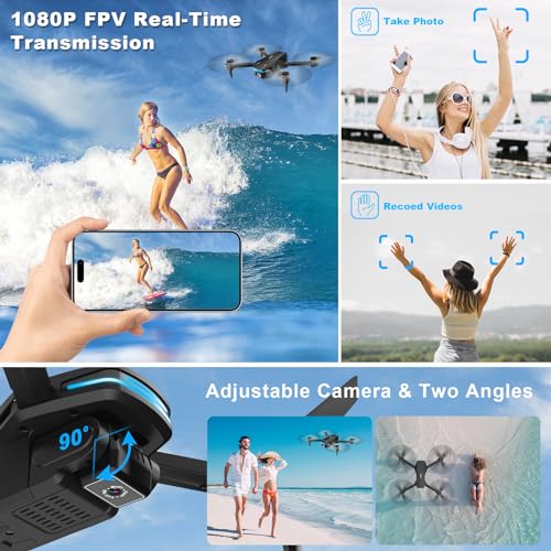 1080P HD Camera Foldable Drone for Beginners and Kids