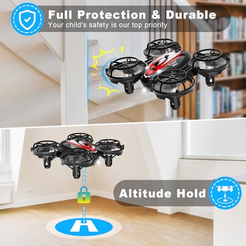 Mini Drone for kids and Beginners: RC Quadcopter, Auto Hover, 3D Flip