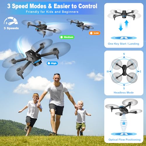 1080P HD Camera Foldable Drone for Beginners and Kids