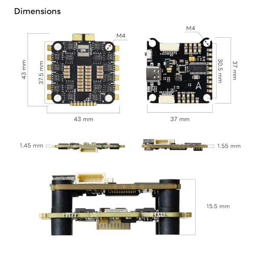 F405 Flight Controller & 4-in-1 60A ESC Stack
