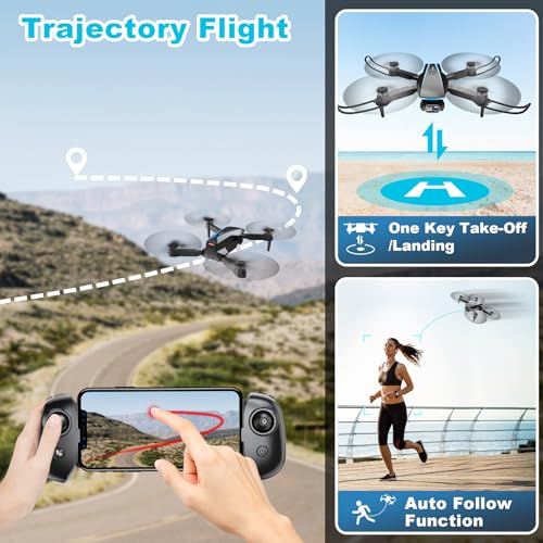 RADCLO Mini Drone with Camera - 1080P HD Foldable
