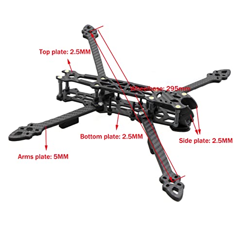 Carbon Fiber 295mm FPV Racing Quadcopter Frame