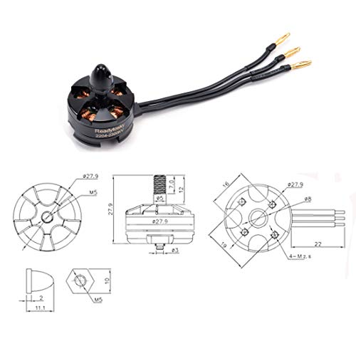4 Readytosky Brushless Motors for RC Racing Drones