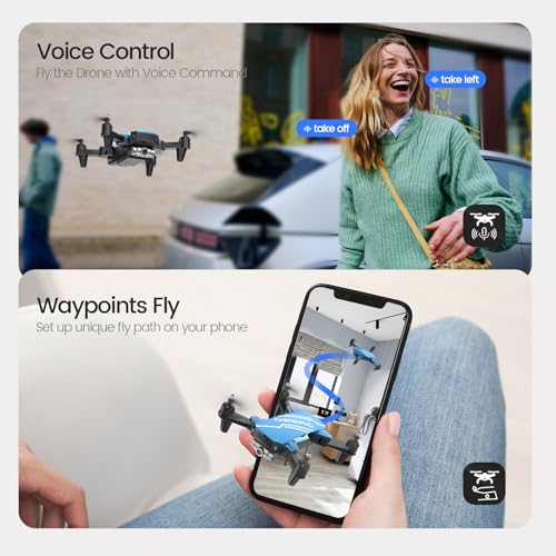 DEERC D20 Mini Drone for Kids - Blue