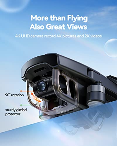 Ruko GPS Drone: 4K Camera, 3 Batteries, Foldable