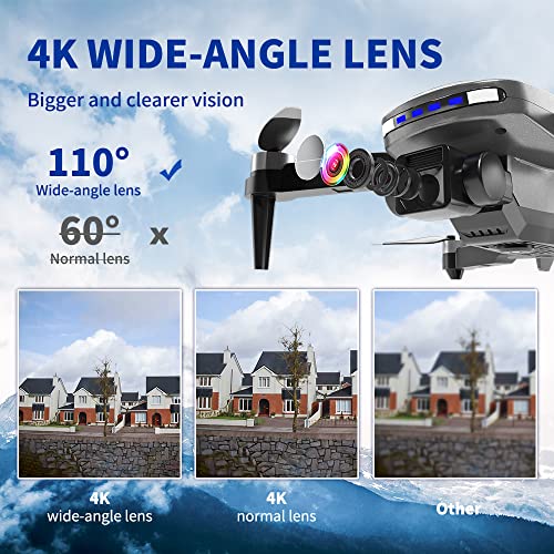 Foldable 4K FPV Drone with Brushless Motor