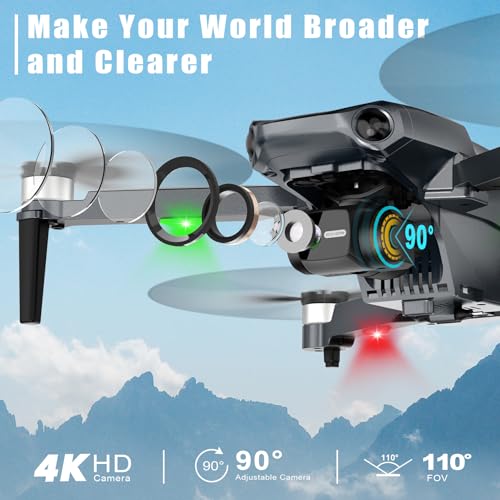 4K Camera RC Quadcopter: Long Range, GPS Auto Return